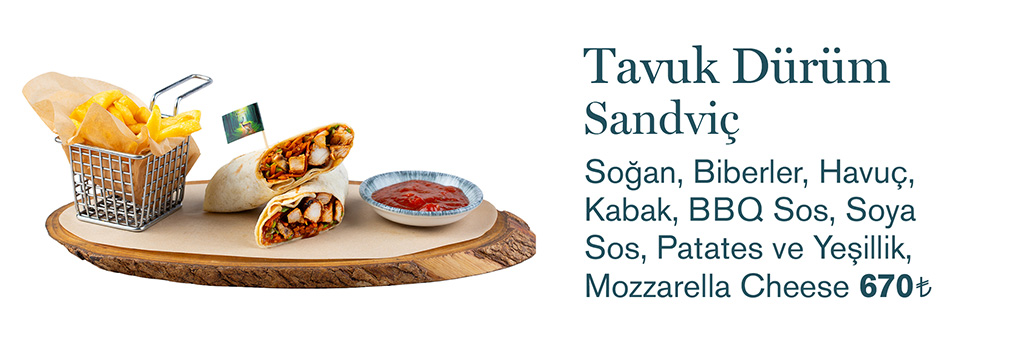 Tavuk Dürüm Sandviç