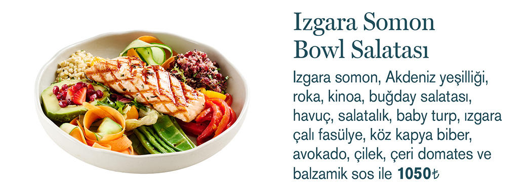 Izgara Somon Bowl Salatası