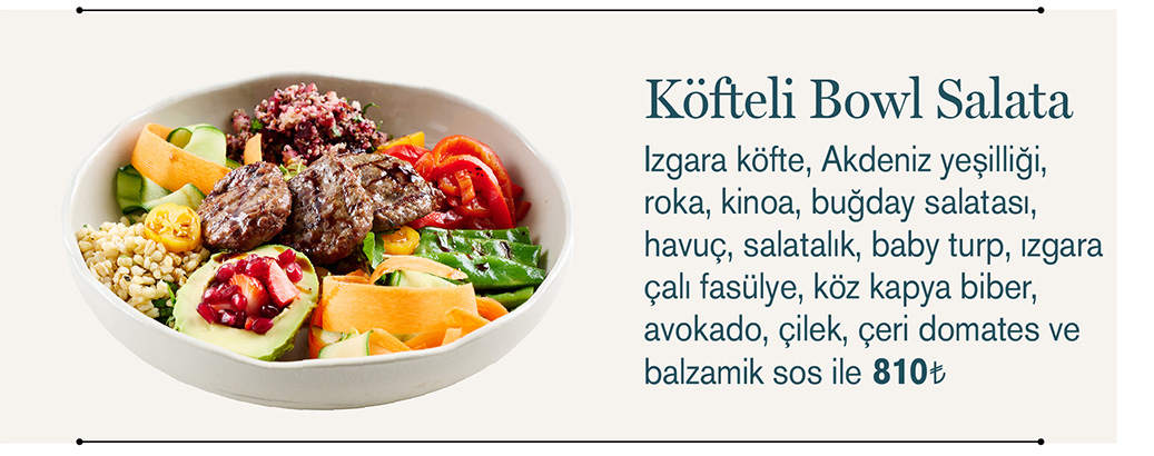 Köfteli Bowl Salata