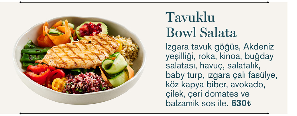 Tavuklu Bowl Salata